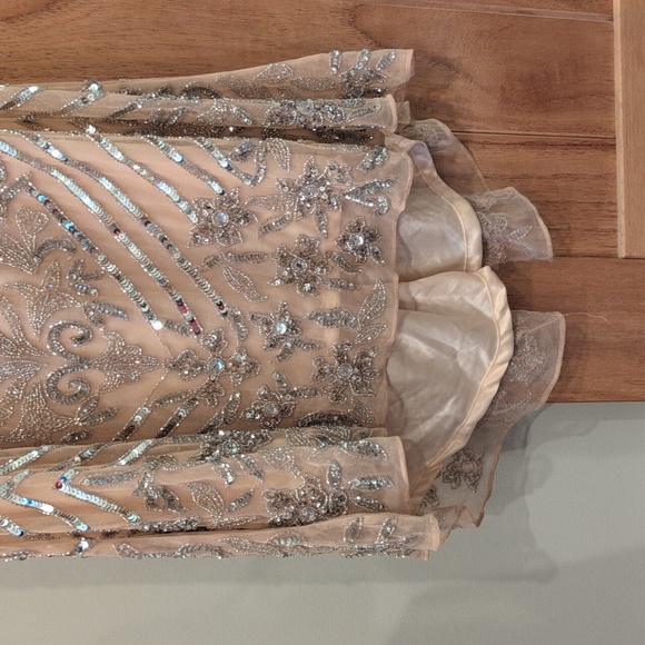 Mac Duggal military style fringe sheath gown size 6 - Picture 11 of 12